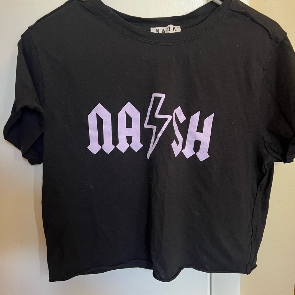 NASH Black Tee with Graphic Design